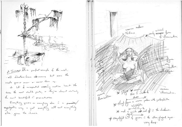 Sketching competition entry example with expressive drawing tools